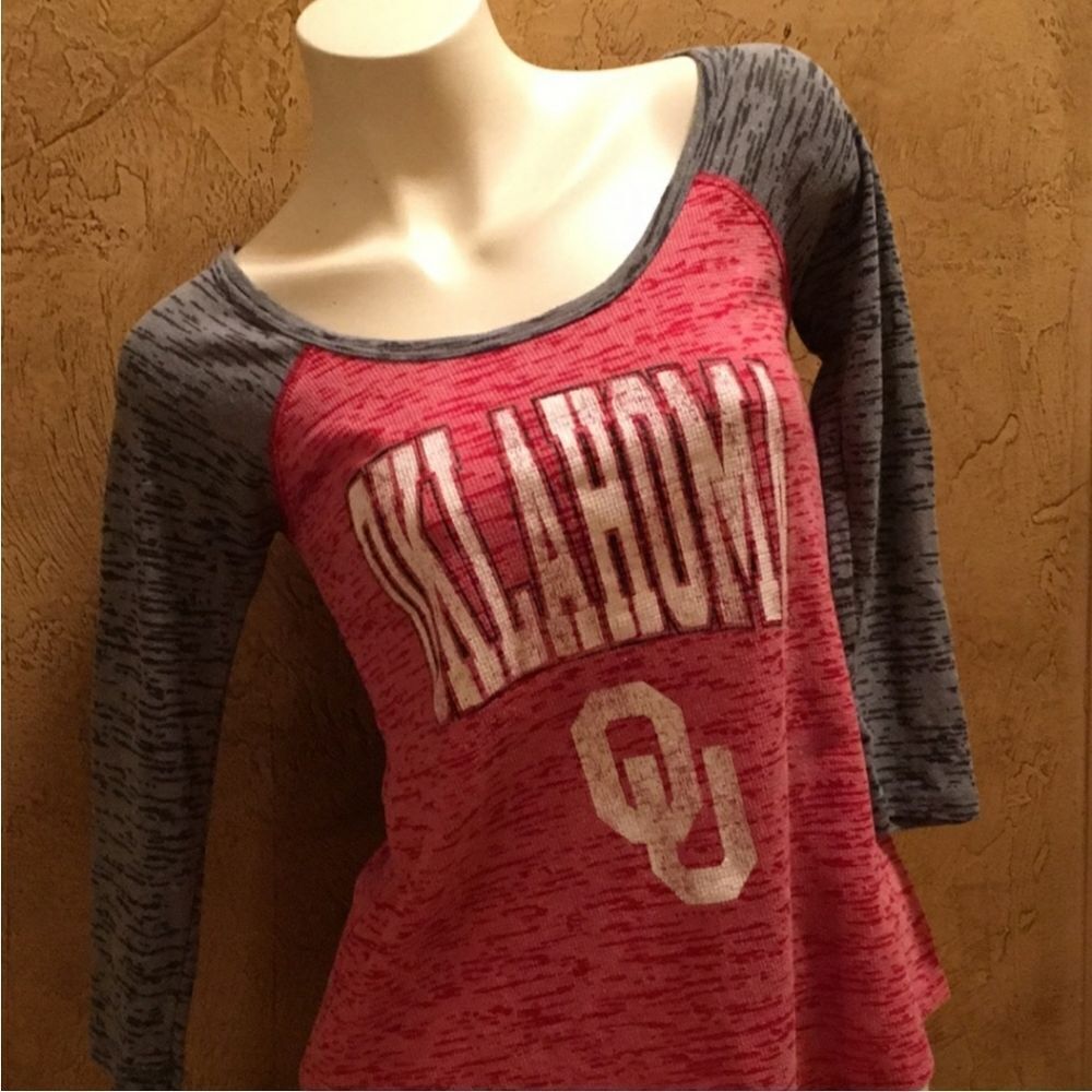 Pro Player OU University of Oklahoma Sooners Ladies Marled Shirt Sz M (7/9)